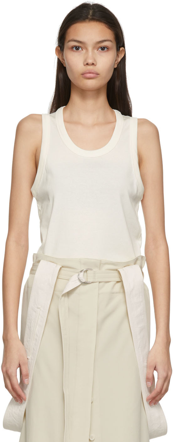 Long-sleeved cotton T-shirt Lemaire en coloris Blanc Femme Tops Tops Lemaire 
