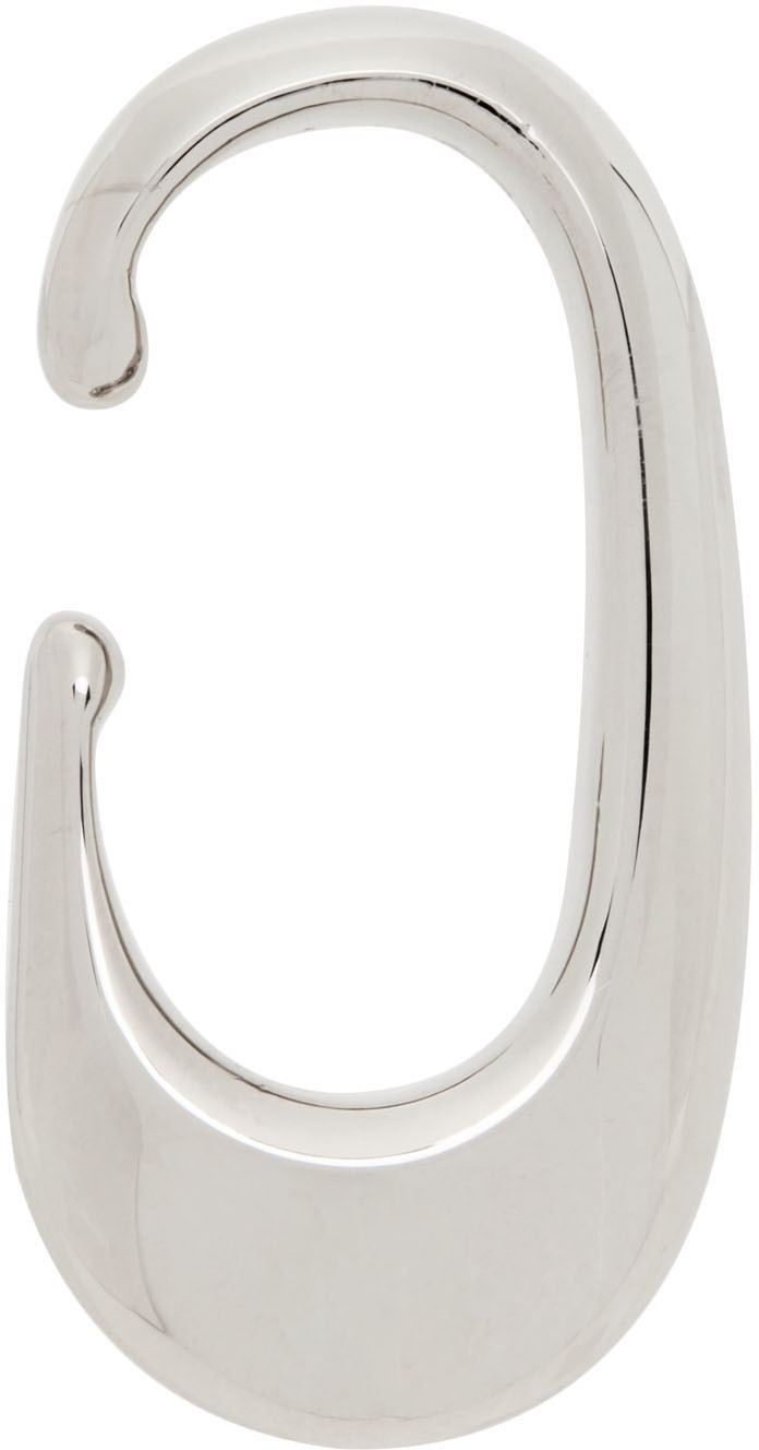 LEMAIRE: Silver Logo Drop Ear Cuff | SSENSE