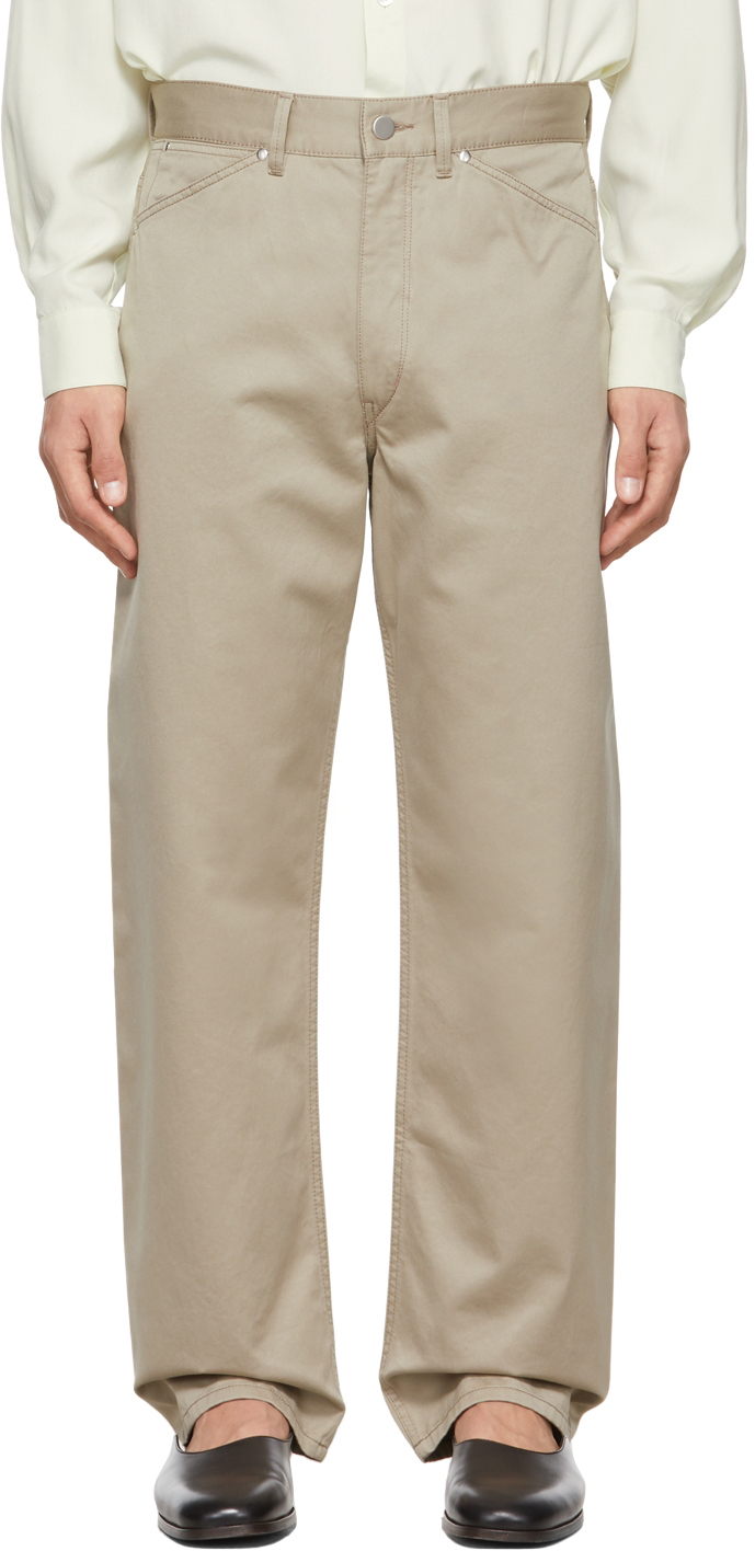 Lemaire Taupe Seamless Trousers