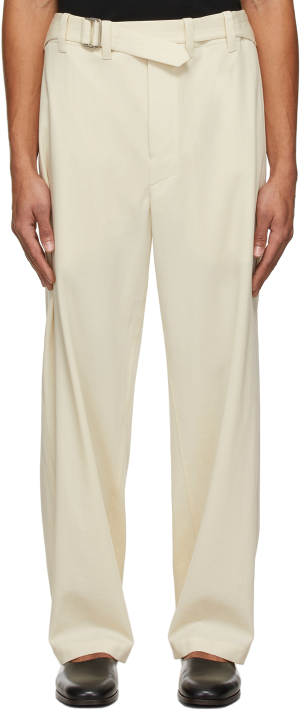 LEMAIRE Off-White Loose Trousers