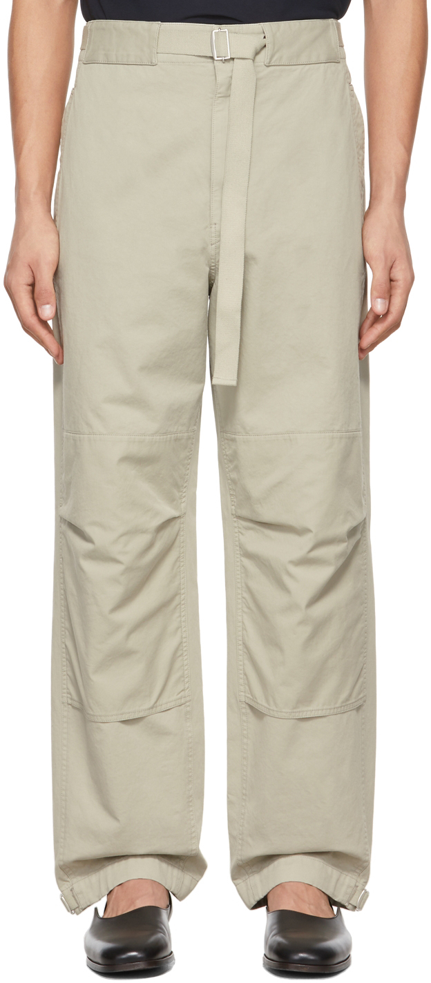 Lemaire Beige Utility Trousers