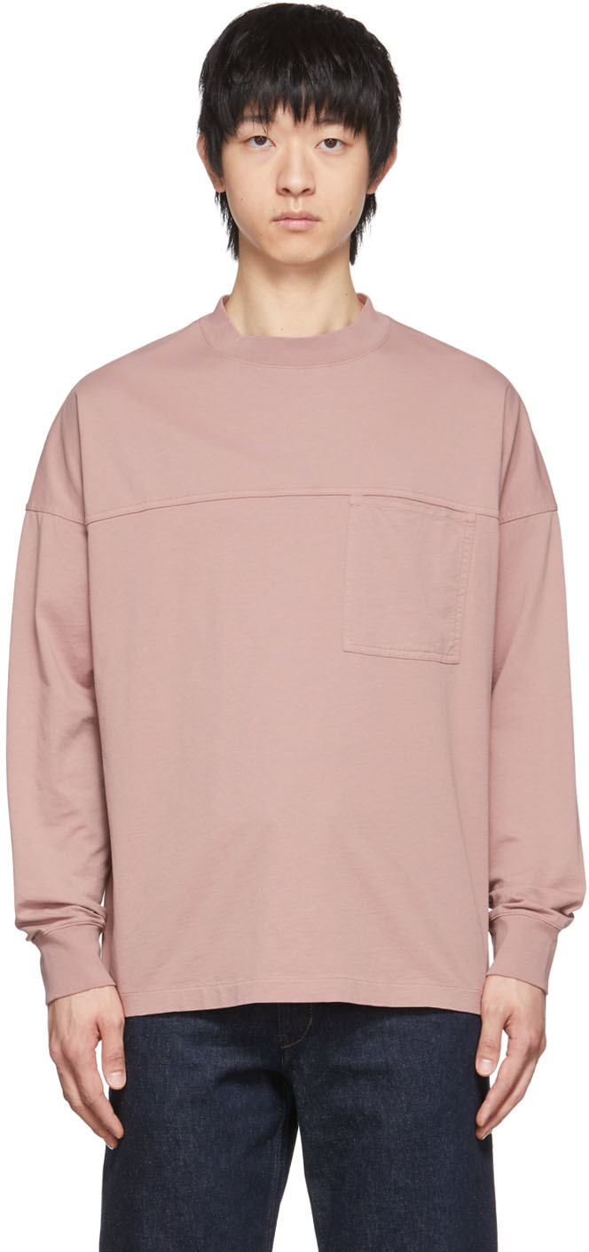 LEMAIRE: Pink Cotton Sweatshirt | SSENSE