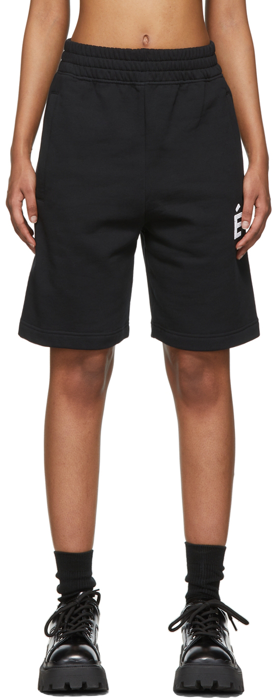 Black Tempera Patch Shorts