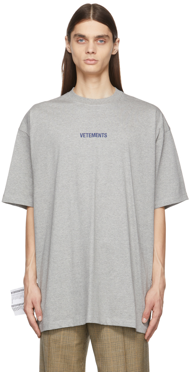 至高 ヴェトモン メンズ Tシャツ トップス VETEMENTS College Logo Tee