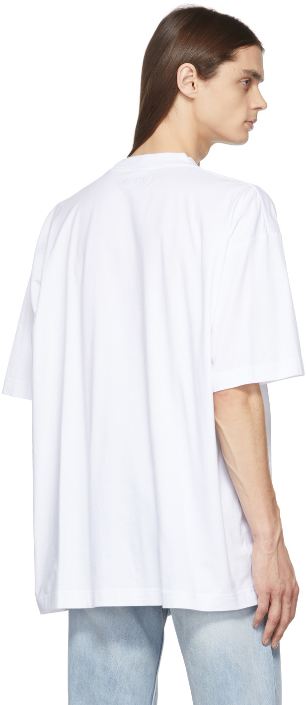 VETEMENTS White Haute Couture Logo T-Shirt | Smart Closet