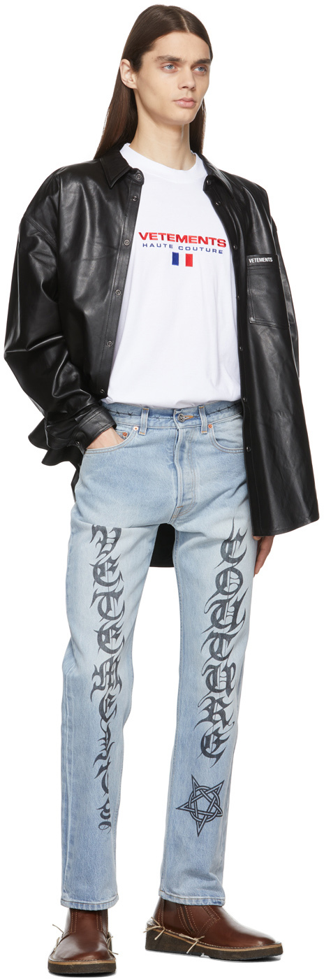 VETEMENTS White Haute Couture Logo T-Shirt | Smart Closet