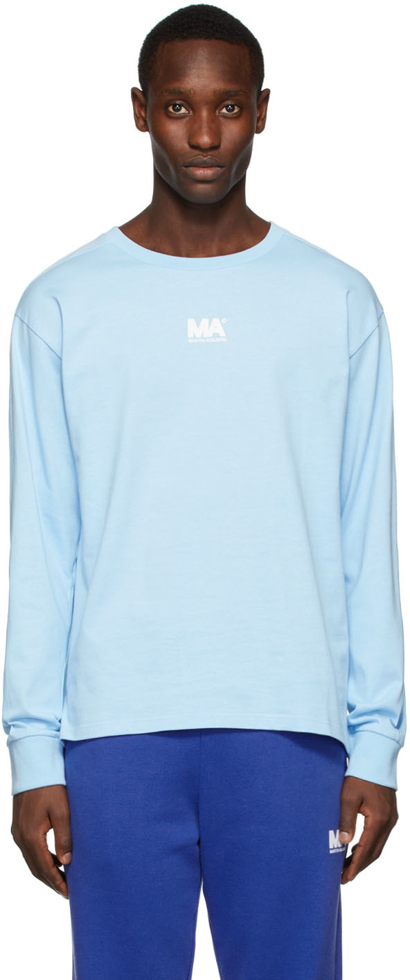 M.A. Martin Asbjørn SSENSE Exclusive Blue M.A. Long Sleeve T-Shirt
