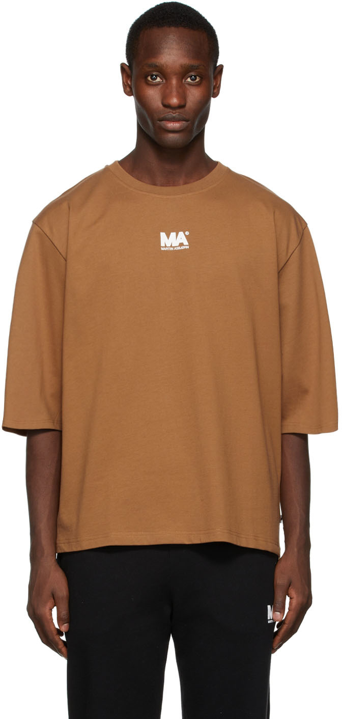 M.A. Martin Asbjørn Brown Logo T-Shirt