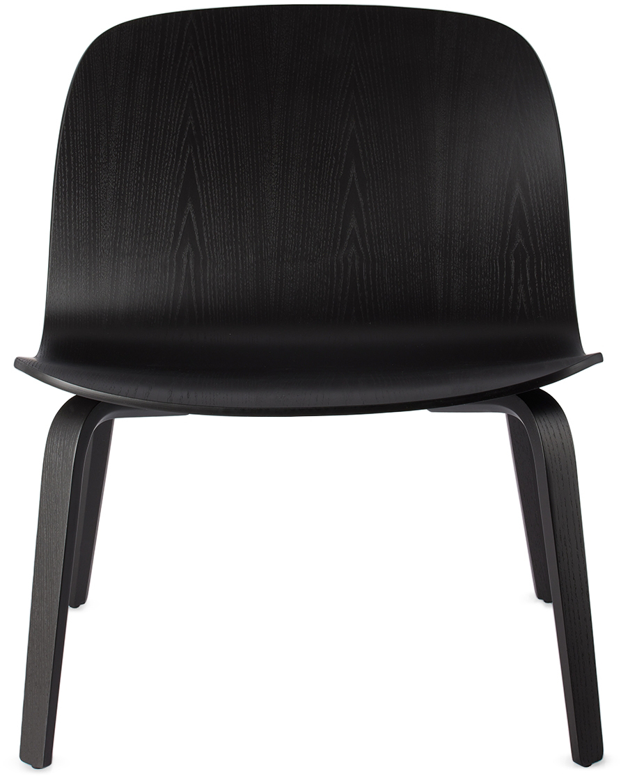 Muuto Black Oak Visu Lounge Chair In Black/black