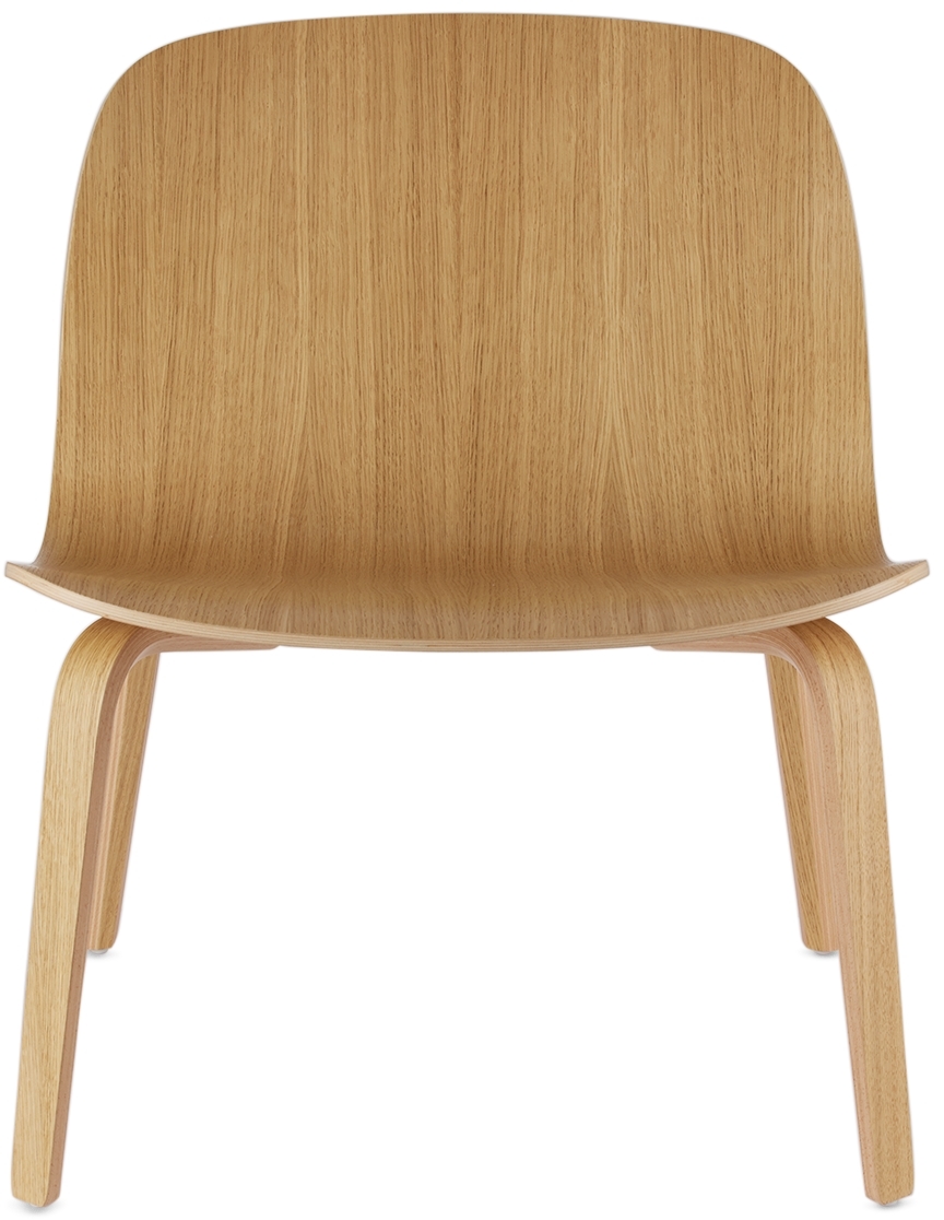 Muuto Beige Oak Visu Lounge Chair In Oak/oak