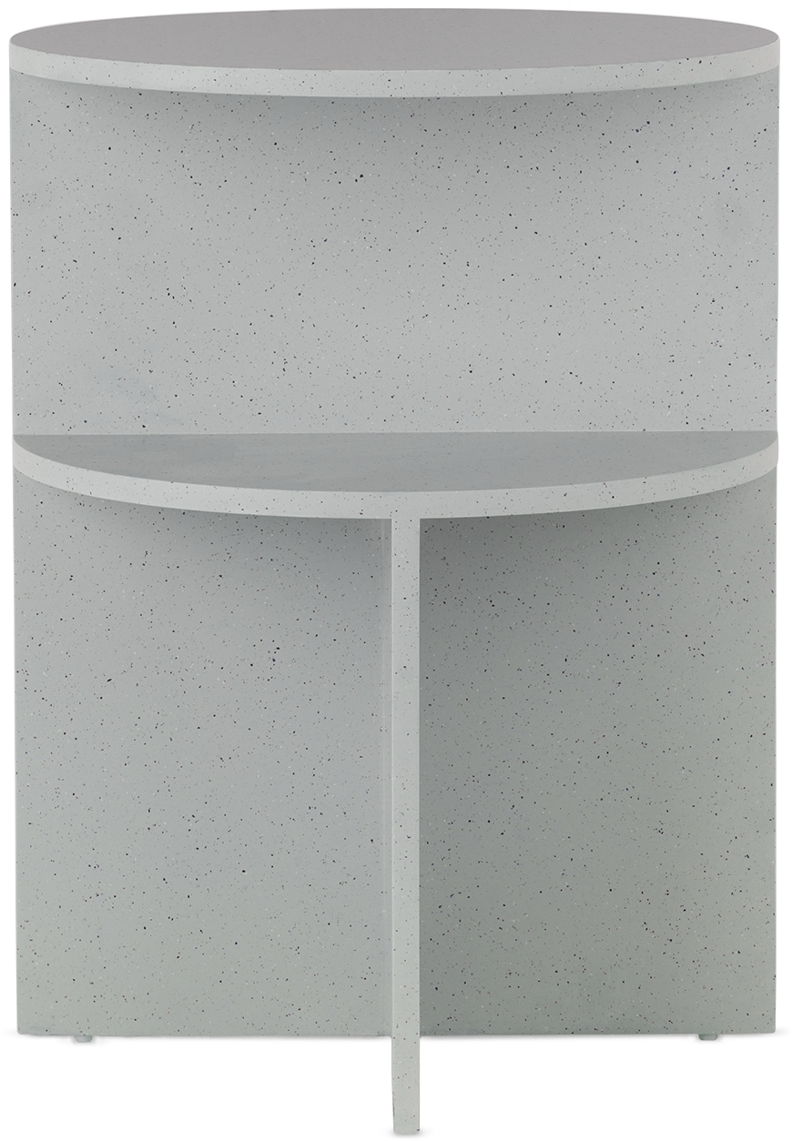 Muuto Grey Halves Side Table In Light Grey