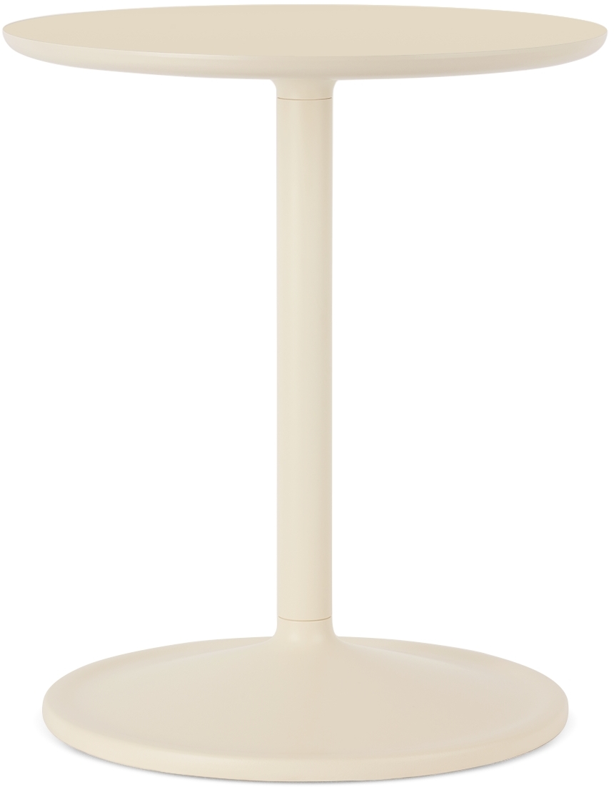 Muuto Off-white Soft Side Table In Off-white Linoleum/o