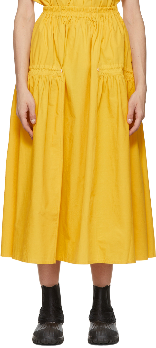 Toogood Yellow 'The Harvester' Midi Skirt | Smart Closet