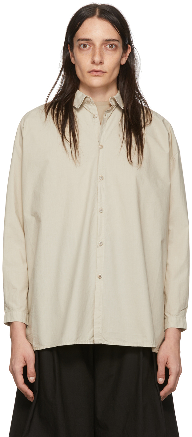 Toogood: Beige 'The Draughtsman' Shirt | SSENSE Canada