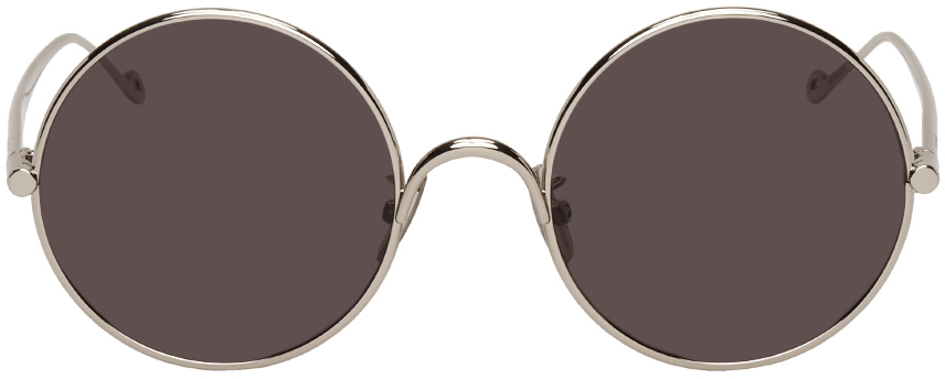 Loewe Silver Round Sunglasses