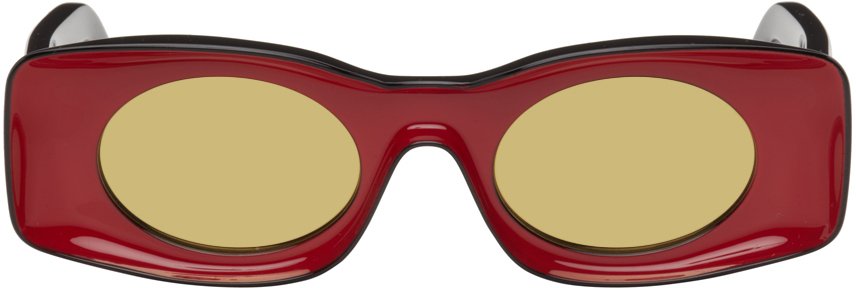 Loewe Red & Black Paula's Ibiza Original Sunglasses