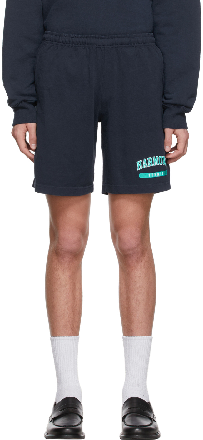harmony navy cotton shorts