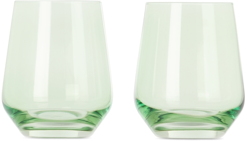 Estelle Colored Wine Glass - Mint Green – Finery & Cake