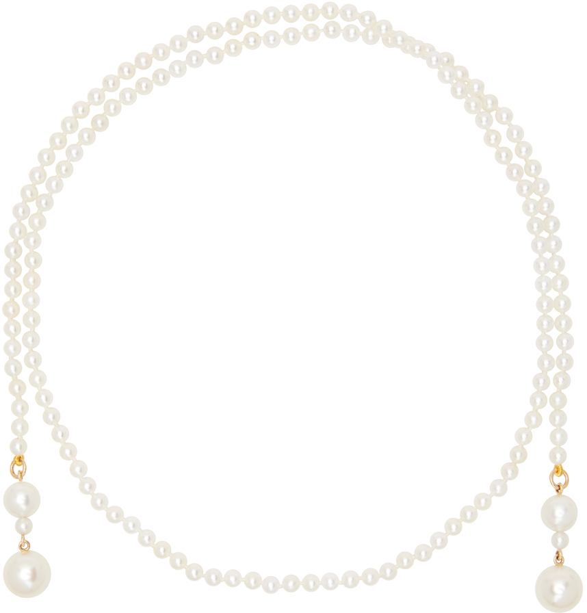 Sophie Bille Brahe Gold Pearl Peggy Giudecca Necklace