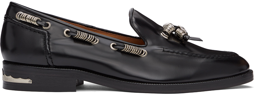 Toga Virilis Black Polido Loafers | Smart Closet