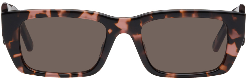Palm Angels Pink & Brown Palm Sunglasses