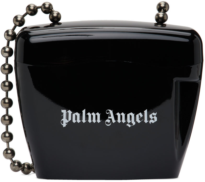 Palm Angels Black Mini Padlock Bag