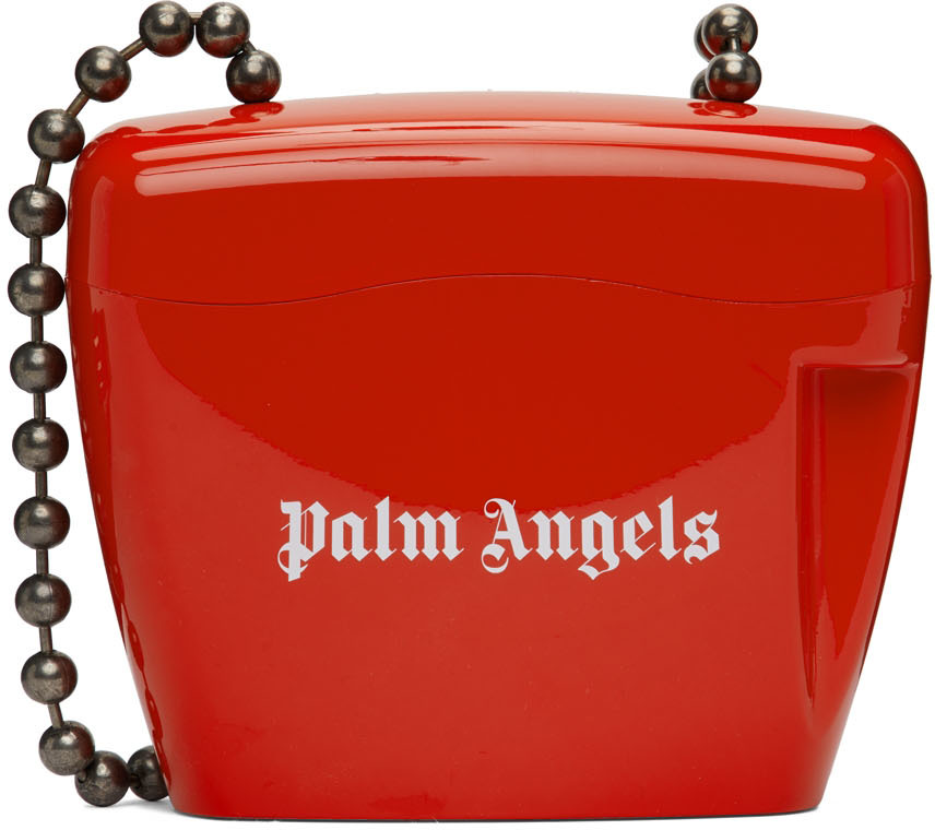 Palm Angels Red Mini Padlock Bag