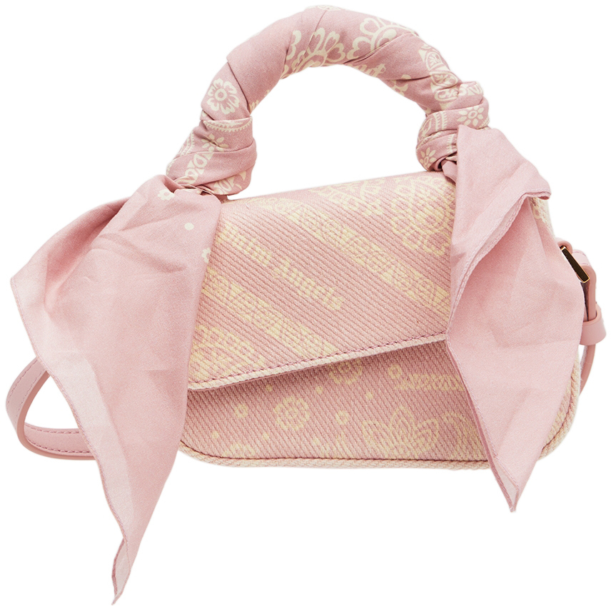 Palm Angels Pink Mini Bandana Crash Shoulder Bag