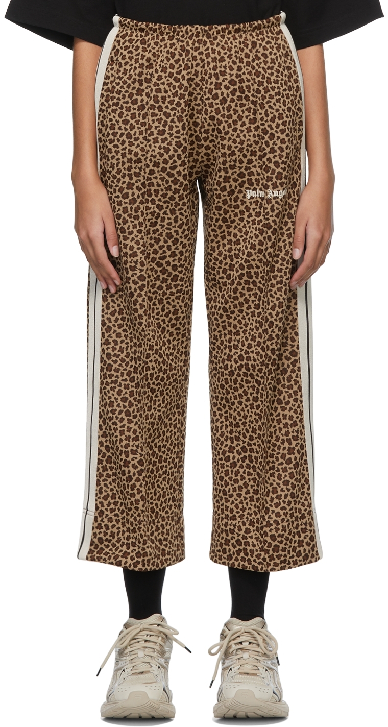Palm Angels Brown Polyester Lounge Pants