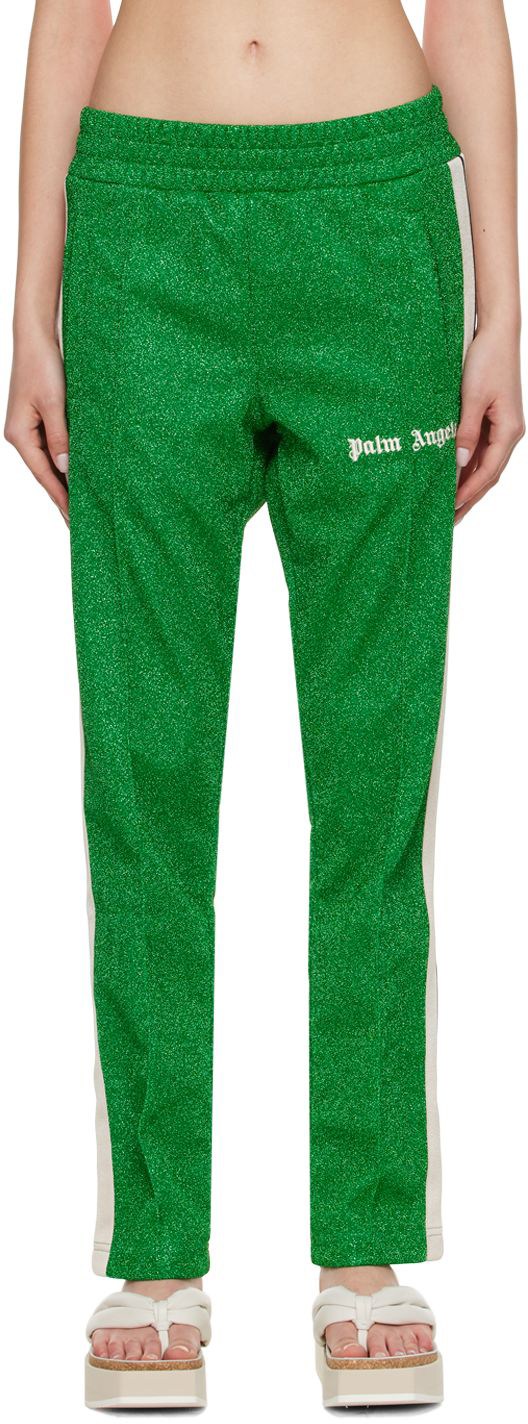 Palm Angels Green Polyester Lounge Pants