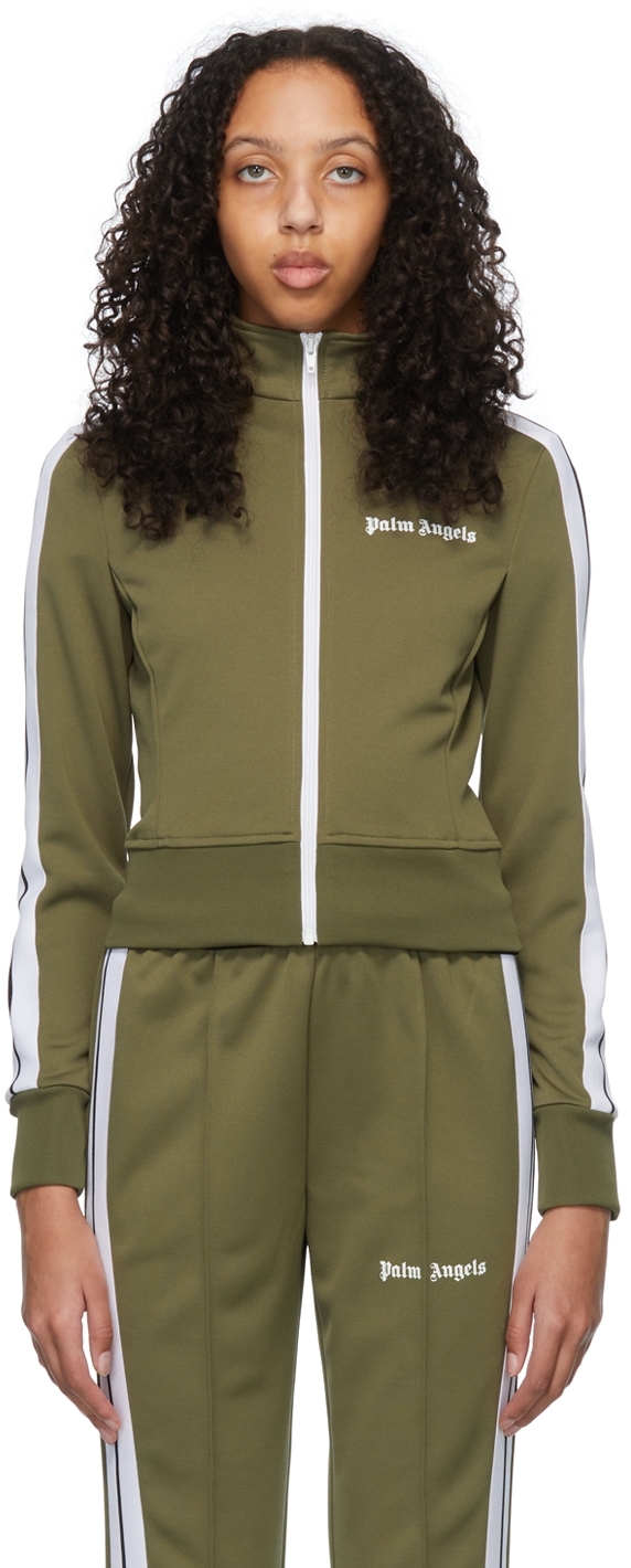 Palm Angels Green Polyester Jacket