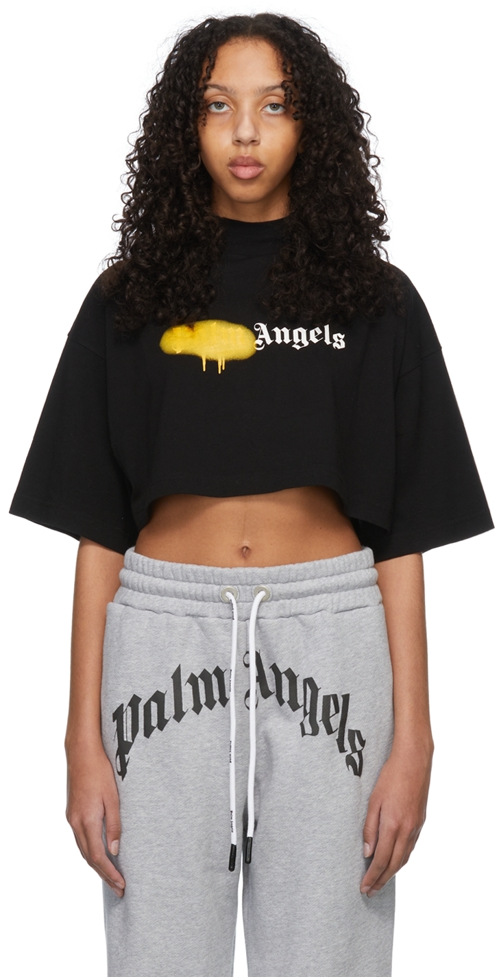 Mujer Ropa de Camisetas y tops de Tops de manga corta Top Palm Angels de Algodón de color Negro 