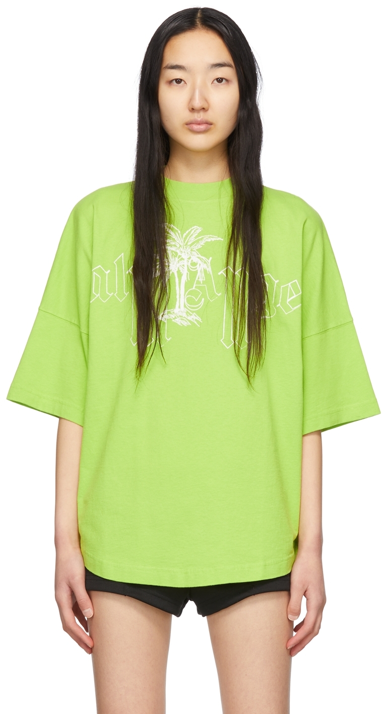 palm angels green tshirt