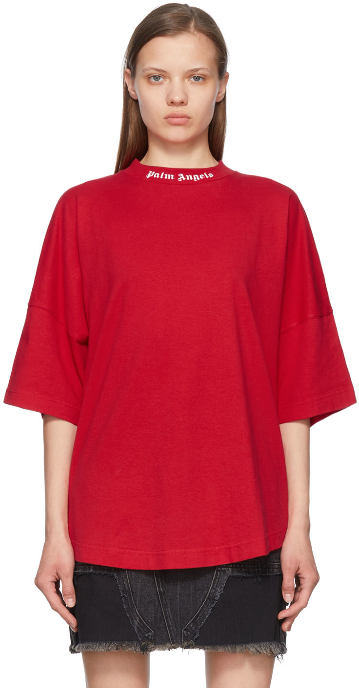 Palm angels red store shirt