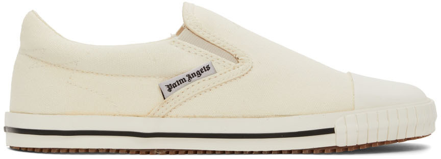 Palm Angels Off-White Square Vulcanized Slip-On Sneakers