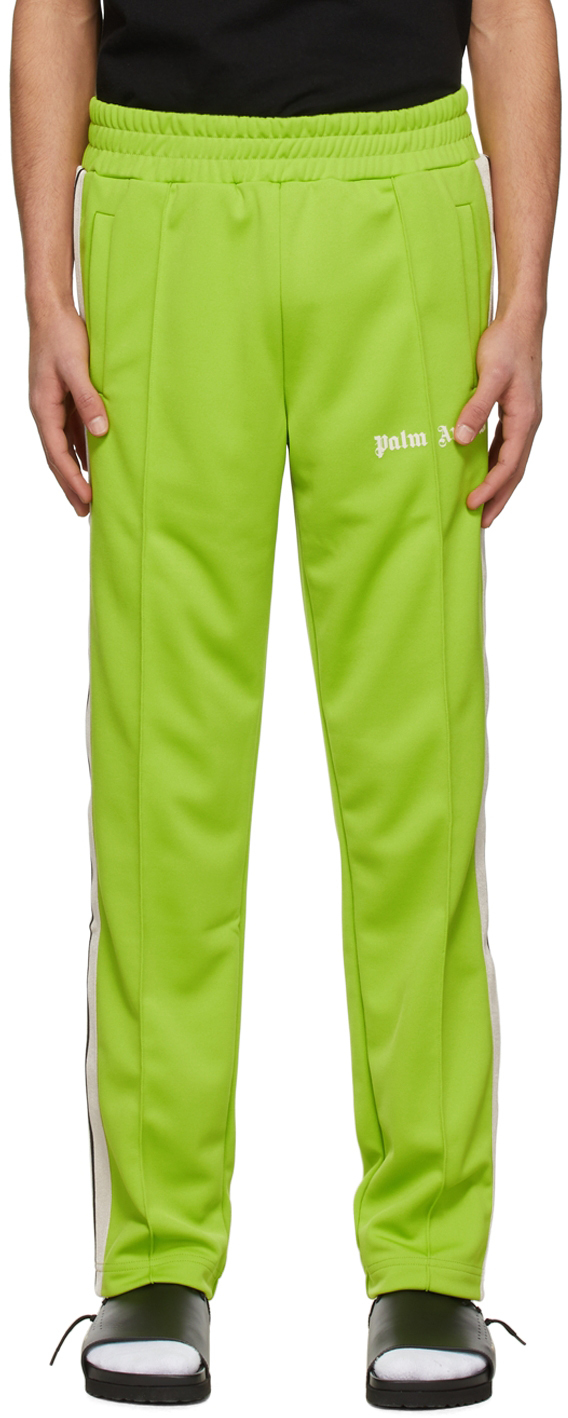 Palm Angels Green Logo Lounge Pants | Smart Closet