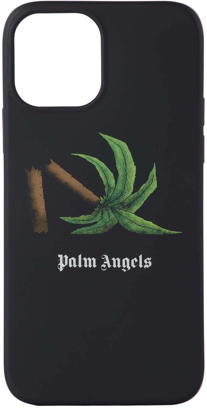 Palm Angels ブラック Broken Palm Iphone 12/12 Pro ケース In Black Green