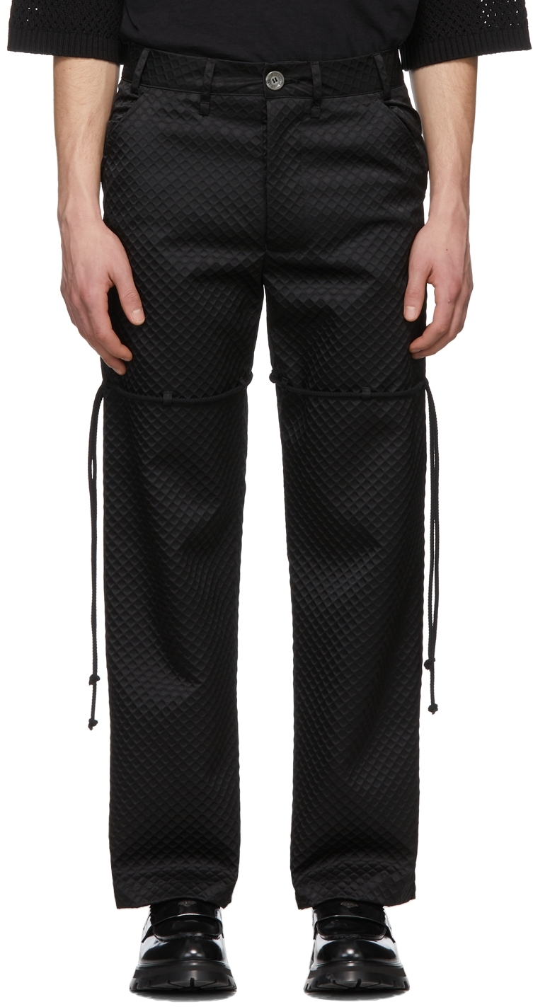 Black Dress Trousers by Song for the Mute on Sale