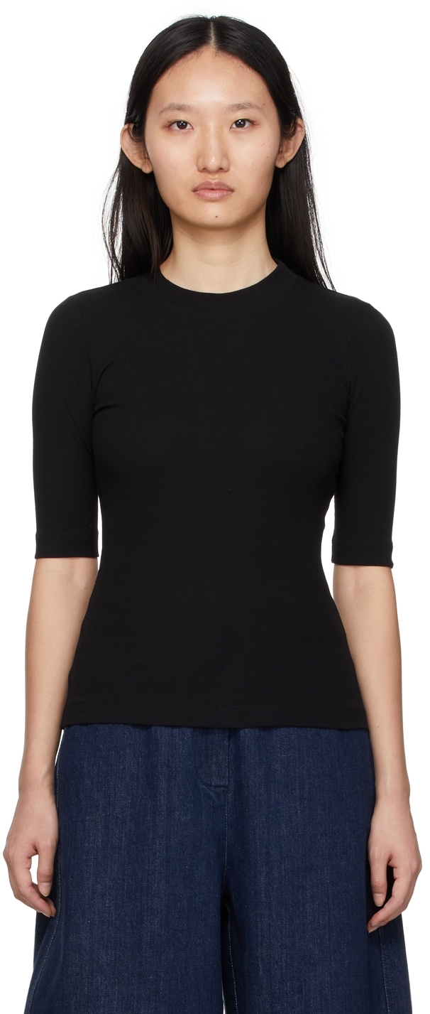 Black Cotton T-Shirt