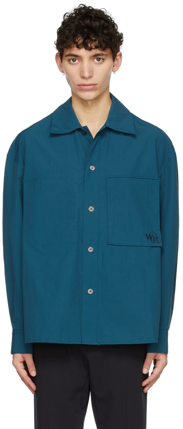 Wooyoungmi Blue Nylon Shirt