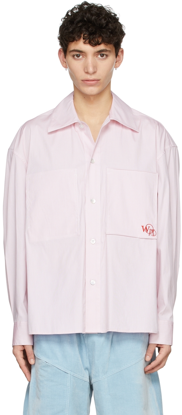 Wooyoungmi White & Red Cotton Shirt
