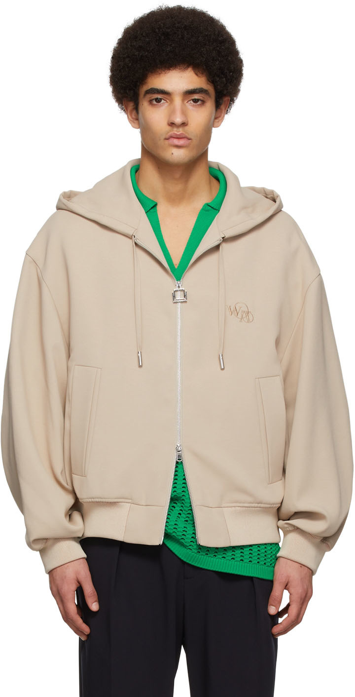Wooyoungmi Beige Polyester Hoodie