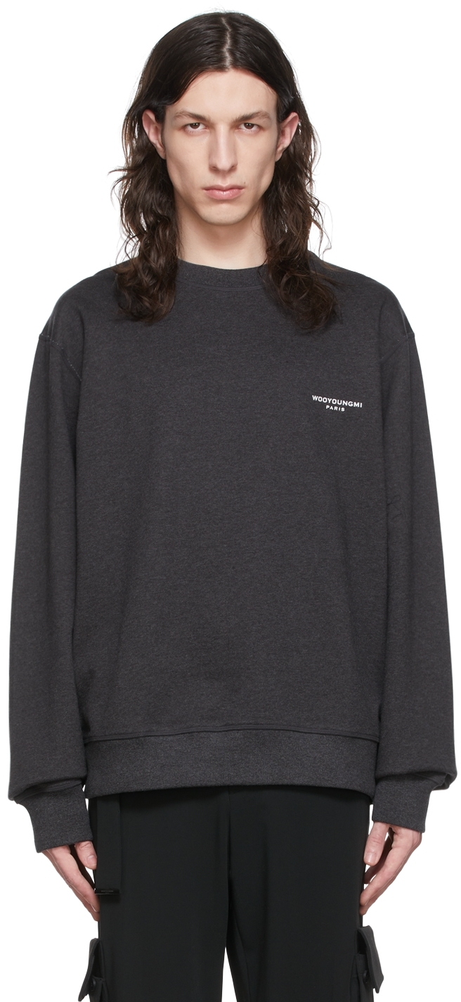 Wooyoungmi: Grey Cotton Sweatshirt | SSENSE