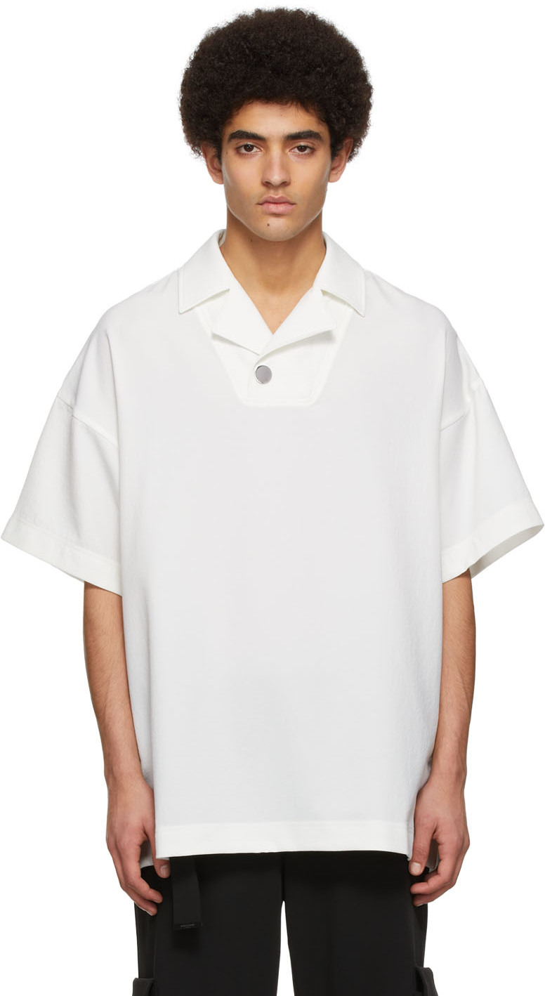 Wooyoungmi White Polyester Polo