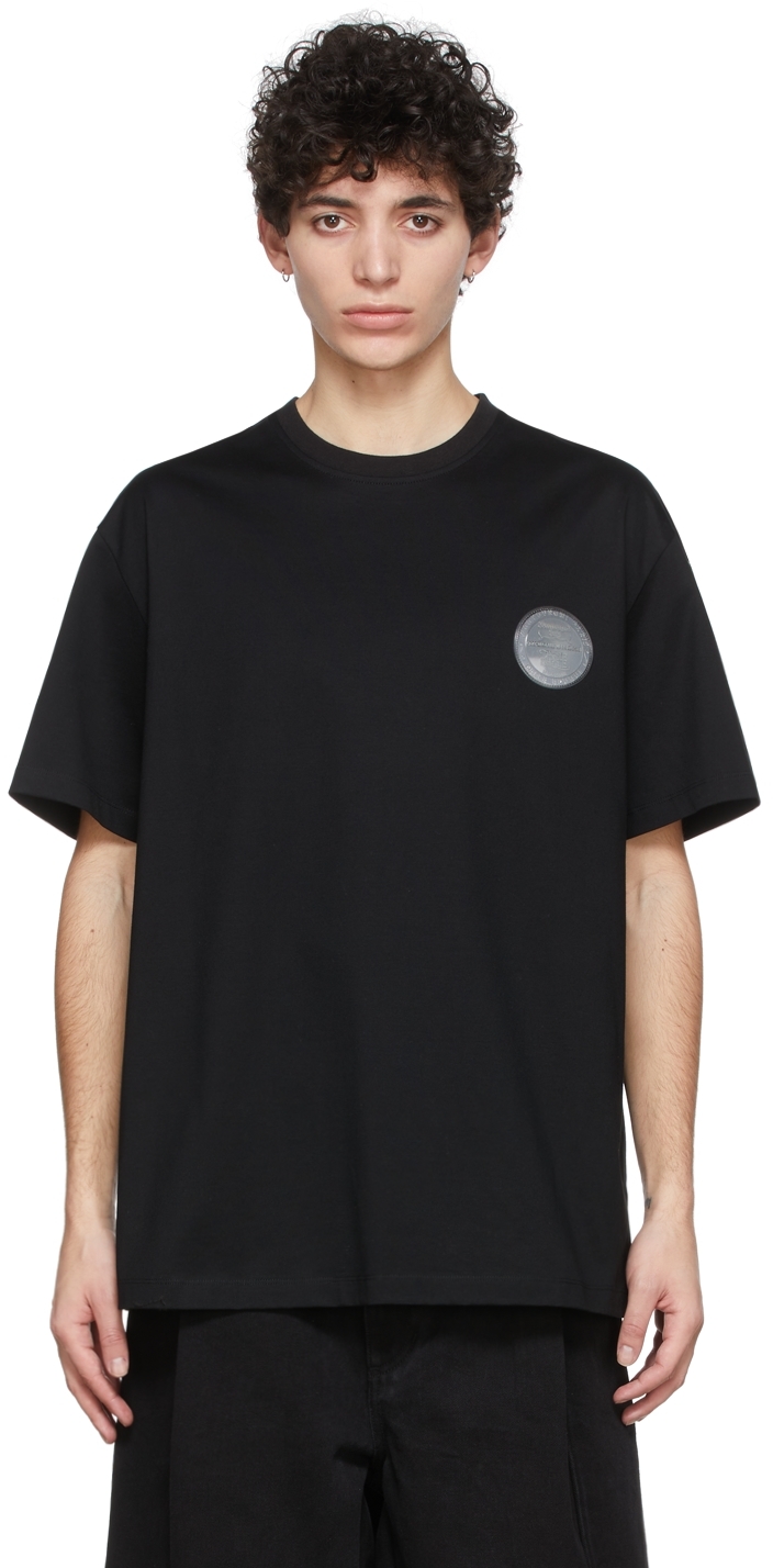 Wooyoungmi Black Lenticular Logo T-Shirt