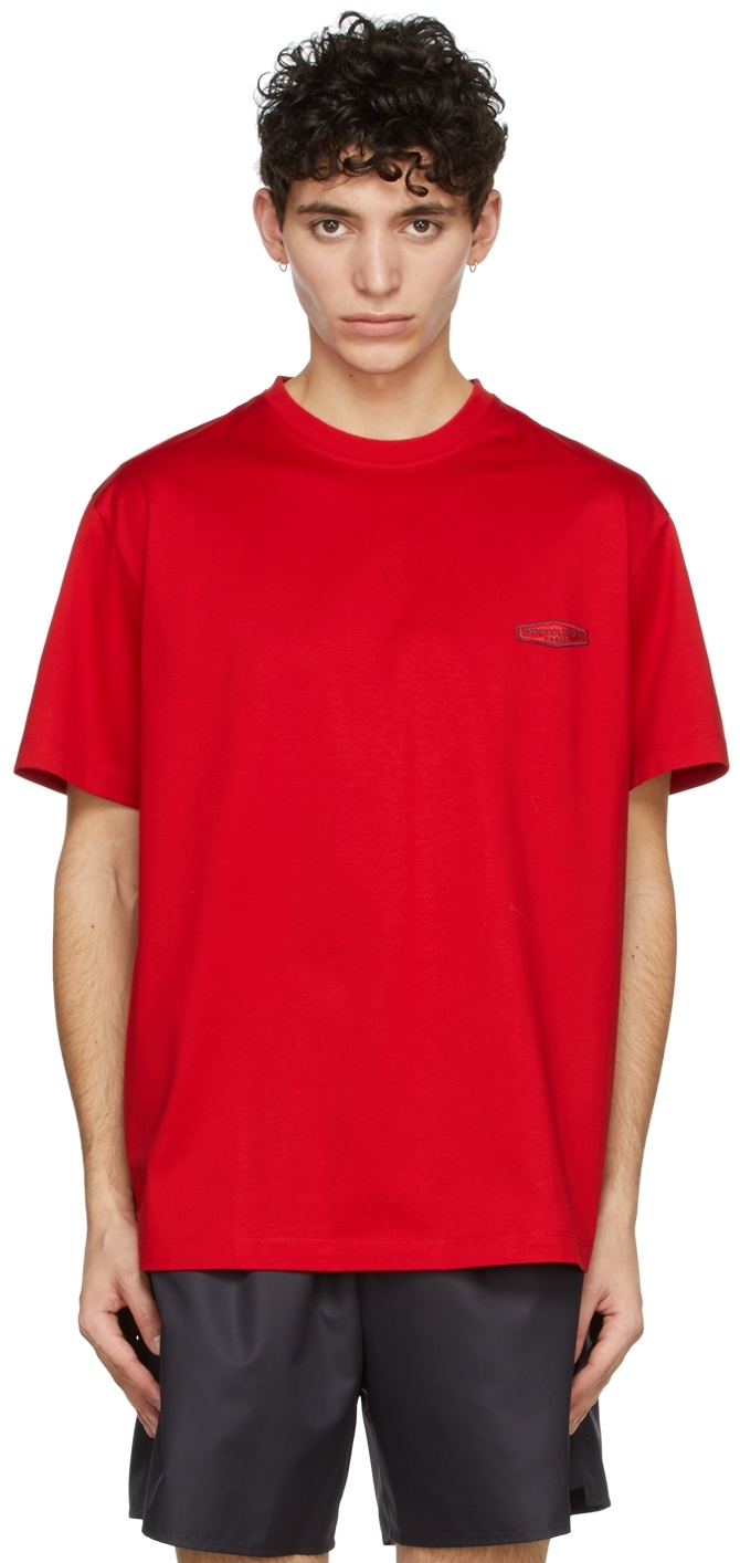 Wooyoungmi Red Cotton T-Shirt
