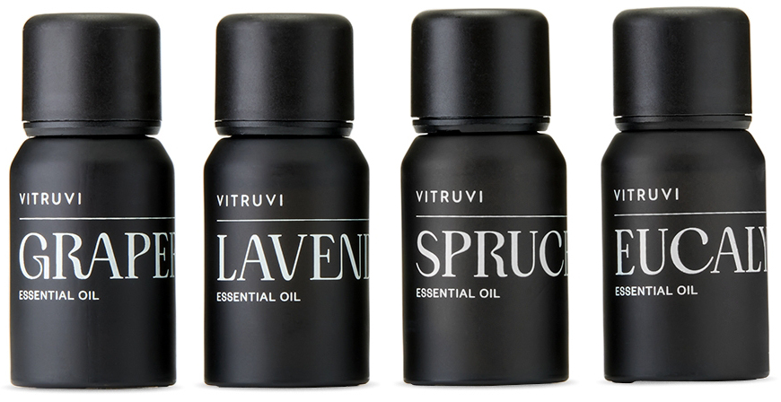 Vitruvi Essentials Scent Kit, 4 X 10 ml In Black