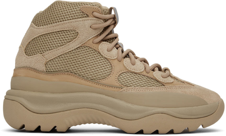 YEEZY: Tan Desert Boots | SSENSE