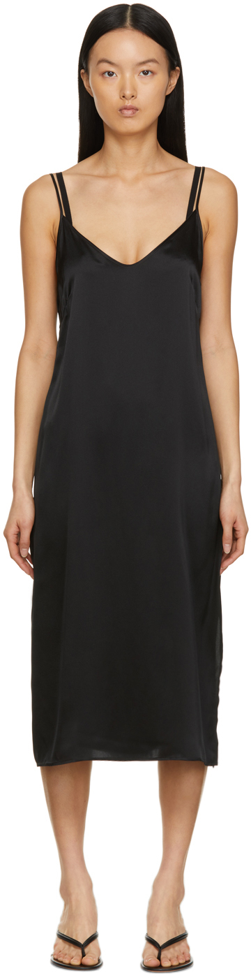 Araks: Black Emina Slip Dress | SSENSE Canada