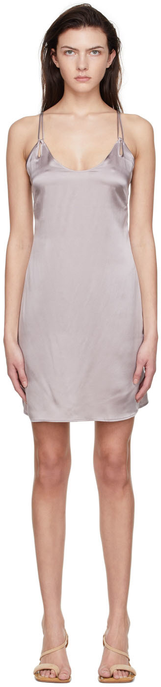 Pre-owned: Araks Silk Slip Dress in Blue